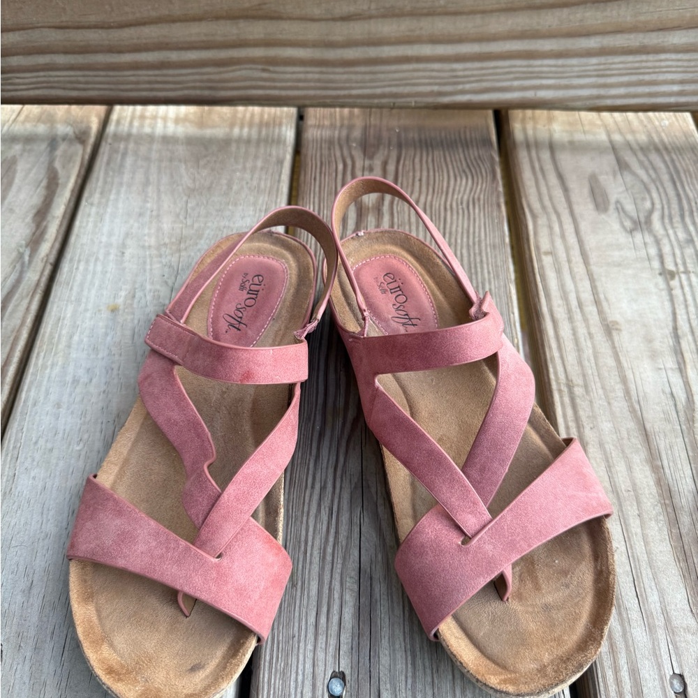 Eurosoft Chicco Women's Gianetta Cross-Strap Sandals Sz 7.5M - Picture 3 of 8